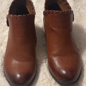 Pierre Dumas Brown Ankle Booties Classic Style